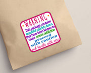 Cute Warning Label Stickers