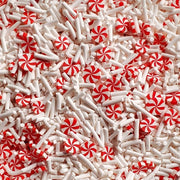 Christmas White Sprinkles Clay Pieces