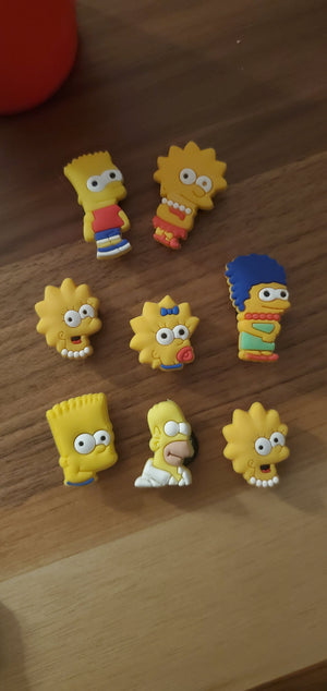 Simpsons Croc Charms