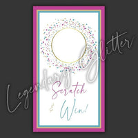 Confetti Scratch Off Cards
