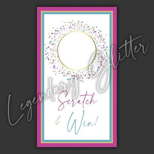 Confetti Scratch Off Cards