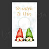 Snowy Gnomes Holiday Scratch Off Cards