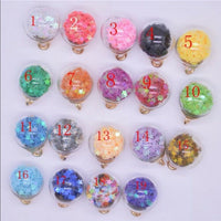 Star-filled round ball charms
