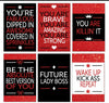 Motivational Cards - Red