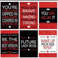 Motivational Cards - Red