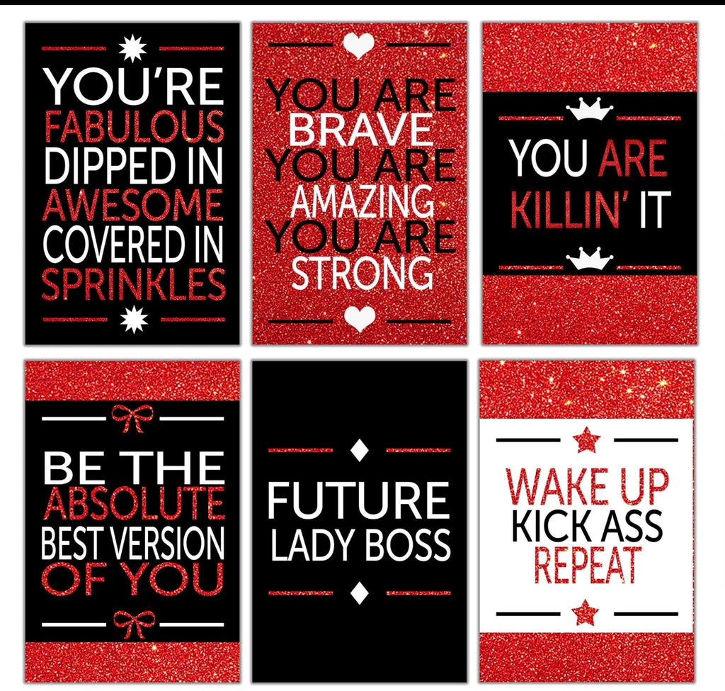 Motivational Cards - Red