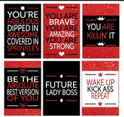 Motivational Cards - Red