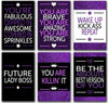 Motivational Cards - Purple
