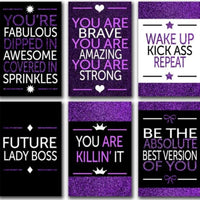 Motivational Cards - Purple