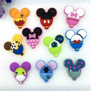 Flat Back Rubber Mouse Charms