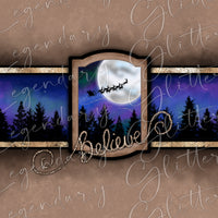 Believe Christmas Scene Printed Vinyl