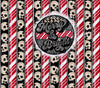 Candy Stripe Skull Printed Vinyl