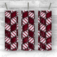 Candy Cane Tangram Printed Vinyl