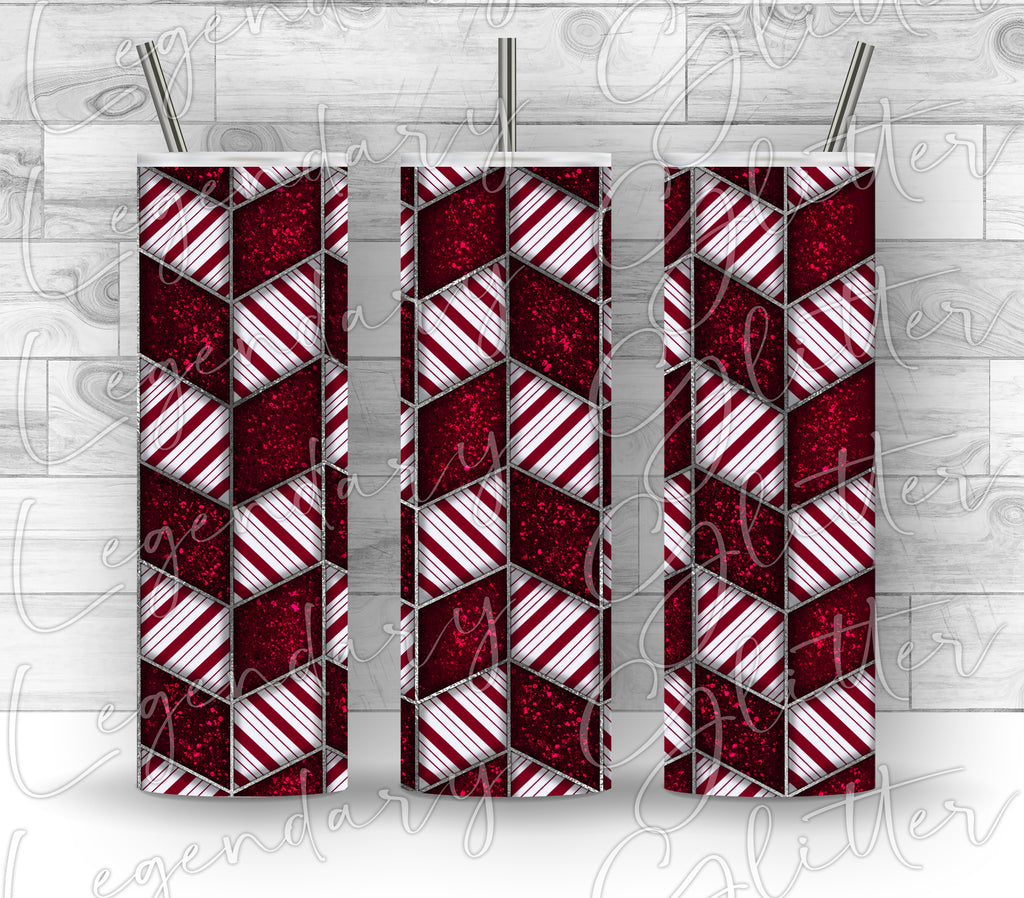 Candy Cane Tangram Printed Vinyl