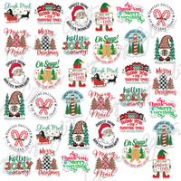Small Business HOLIDAY Vinyl Stickers, set of 36