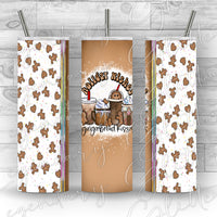 Holiday Wishes Gingerbread Kisses Printed Vinyl