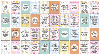 BADASS AFFIRMATION CARDS - BOTH DECKS OF 20 - 40 CARDS TOTAL