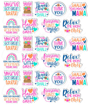 Small Business Vinyl Stickers, set of 27