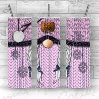 Purple Snow Gnome Printed Vinyl